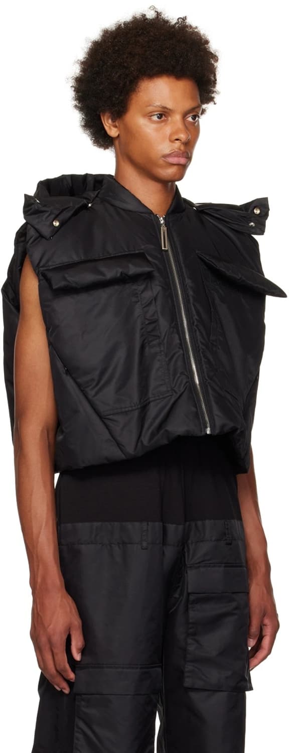 스펜서바두 크롭 카고 패딩 베스트 블랙 M 상품이미지2