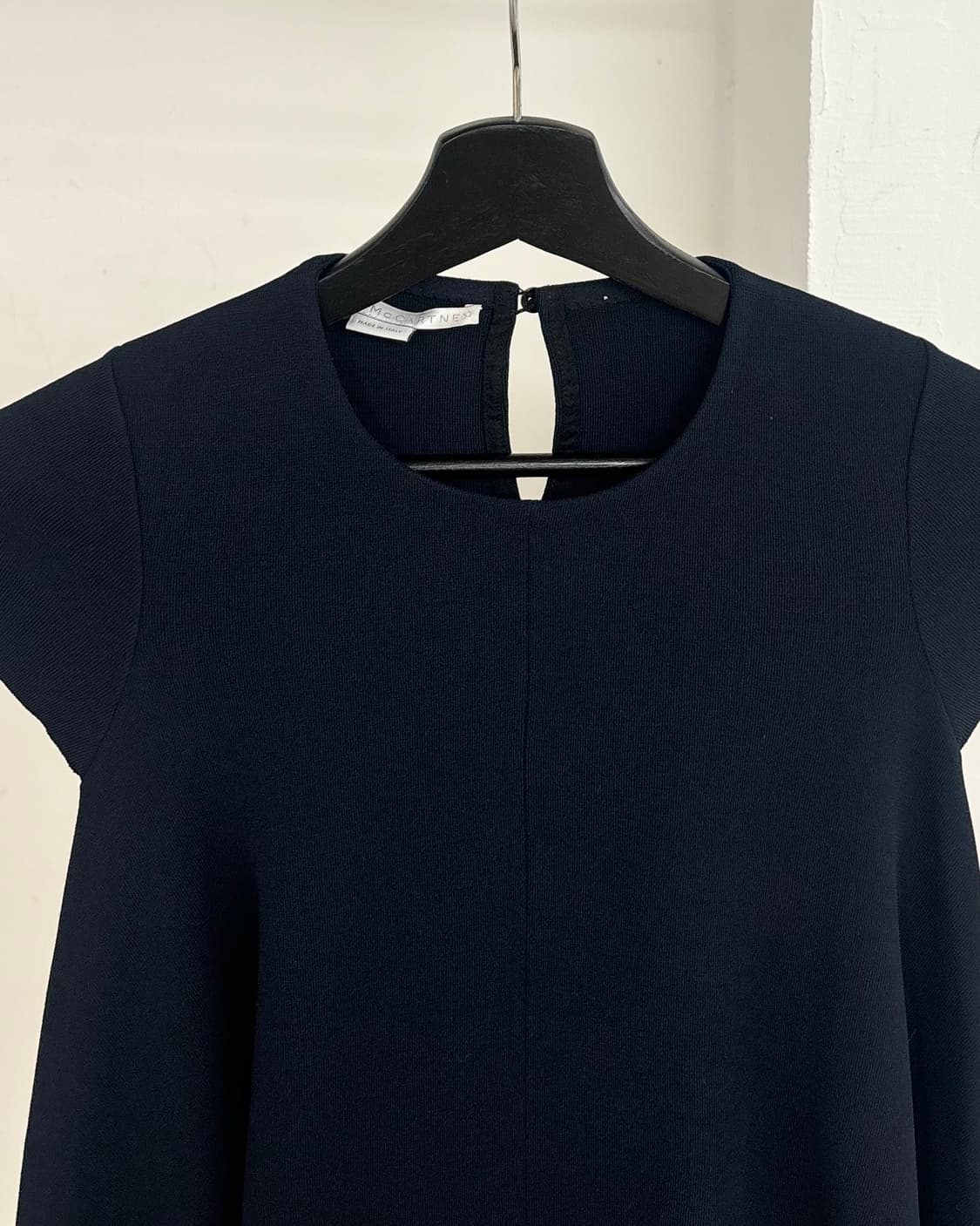 스텔라 맥카트니 네이비 드레이프 블라우스 티셔츠 상품이미지2