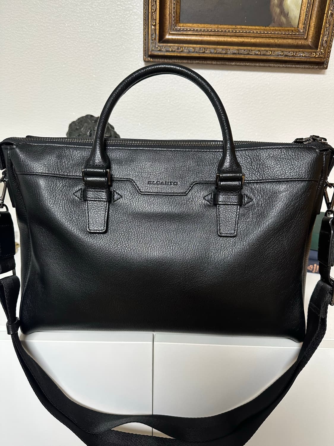 엘칸토 가죽 서류가방, 브리프케이스 팝니다 상품이미지1