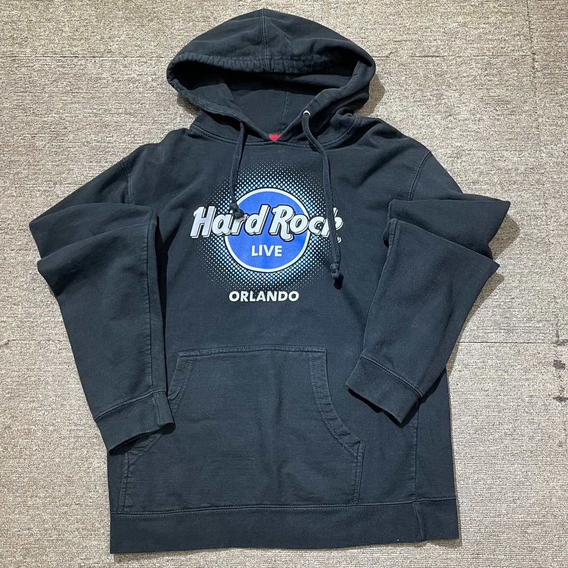 (M) Hard rock cafe 빈티지 프린팅 후드티 상품이미지3