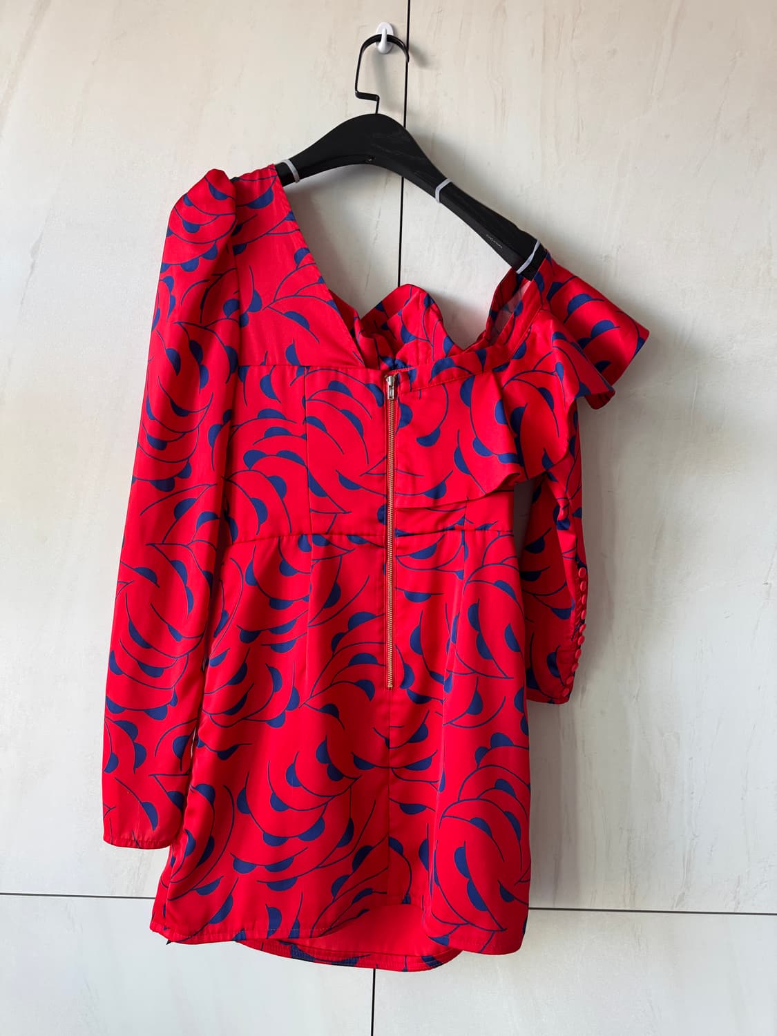 컨디션 최상 Self-Portrait 레드 패턴 미니 원피스2(44사이즈 상품이미지5