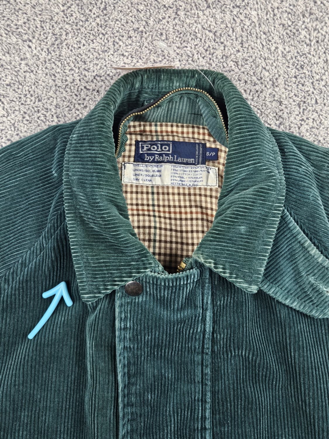 90's 폴로랄프로렌 코듀로이 헌팅 초어자켓 ( S ) / 9961 상품이미지7