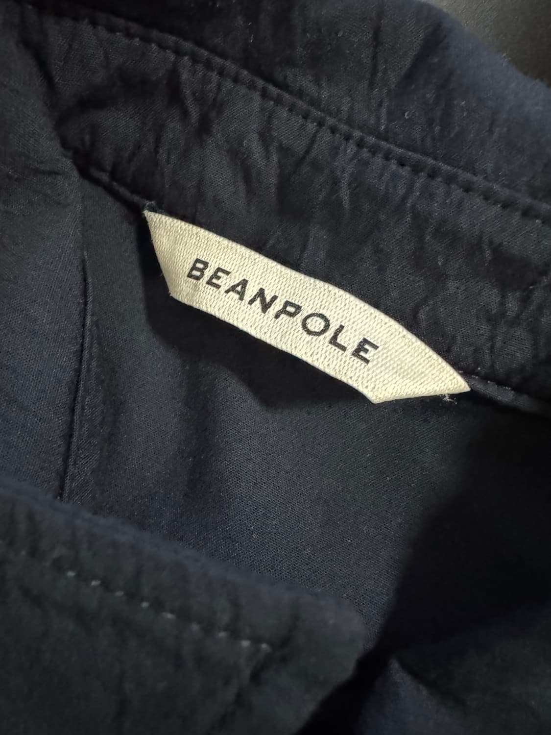 여성 빈폴 Beanpole 레이온 원단 탄탄한 원피스 S 네이비 상품이미지3