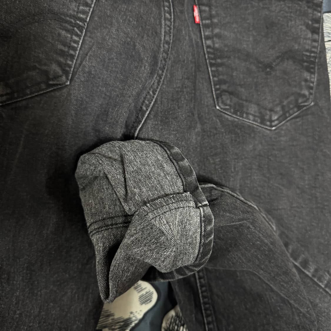 리바이스 502 흑청바지 32x32 상품이미지8