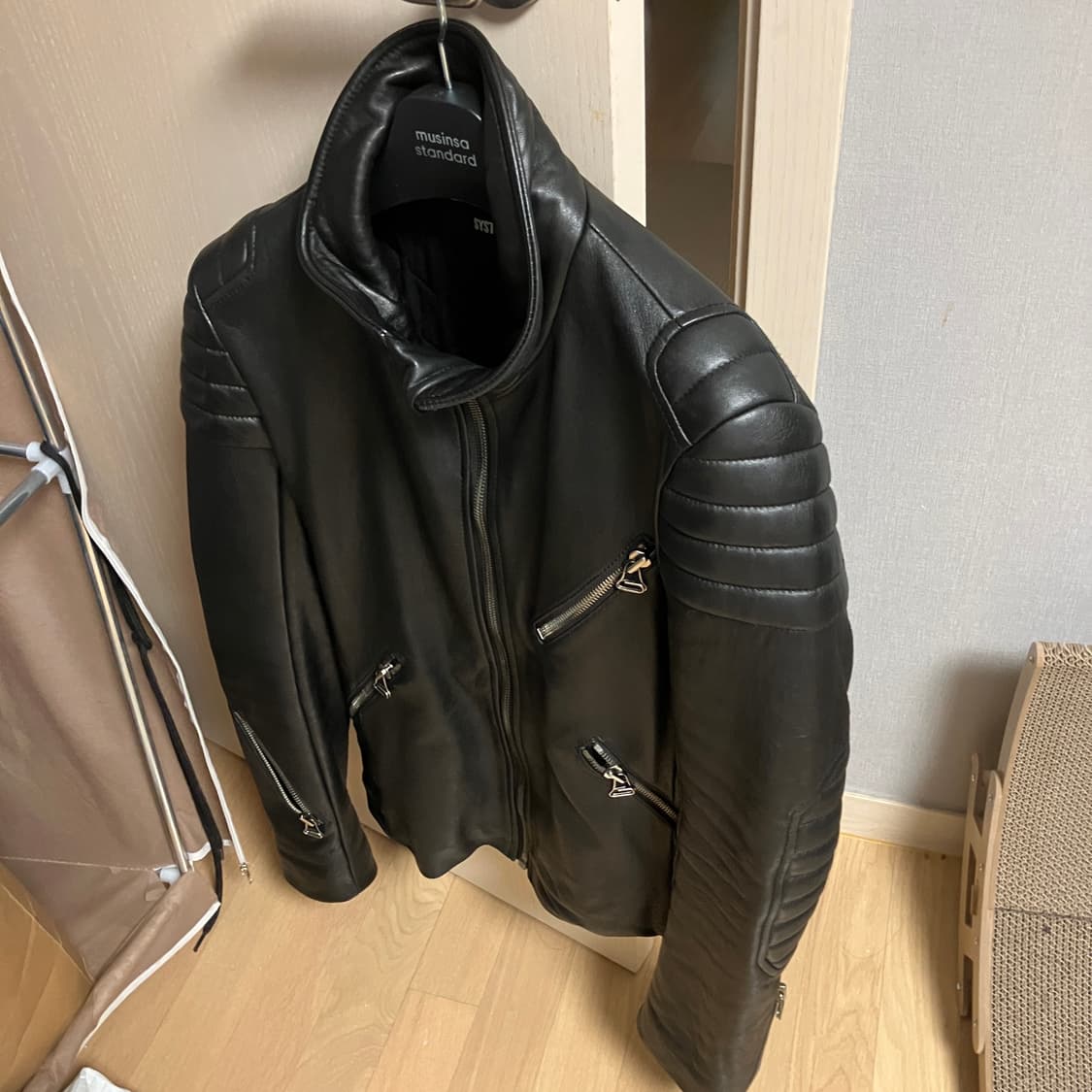 (L) SYSTEM 시스템옴므 램스킨 가죽자켓 상품이미지1