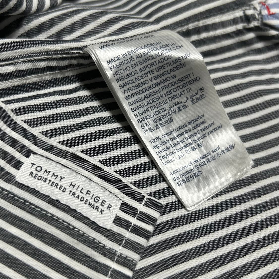 [M] Tommy 타미힐피거 스트라이프 반팔 셔츠 상품이미지6