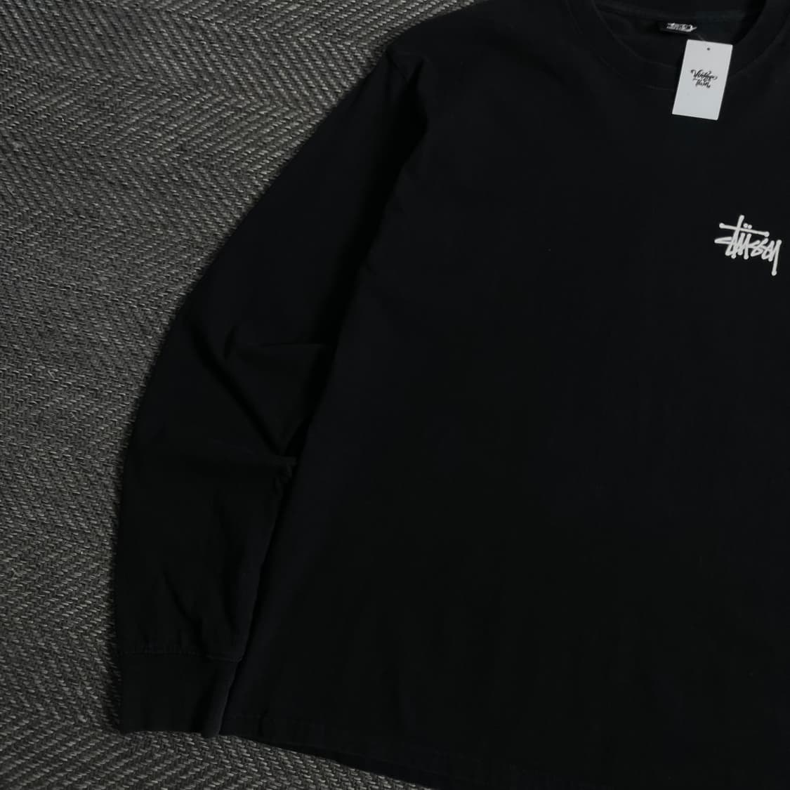 스투시 베이직 빅로고 박시핏 롱슬리브o 3729 상품이미지4