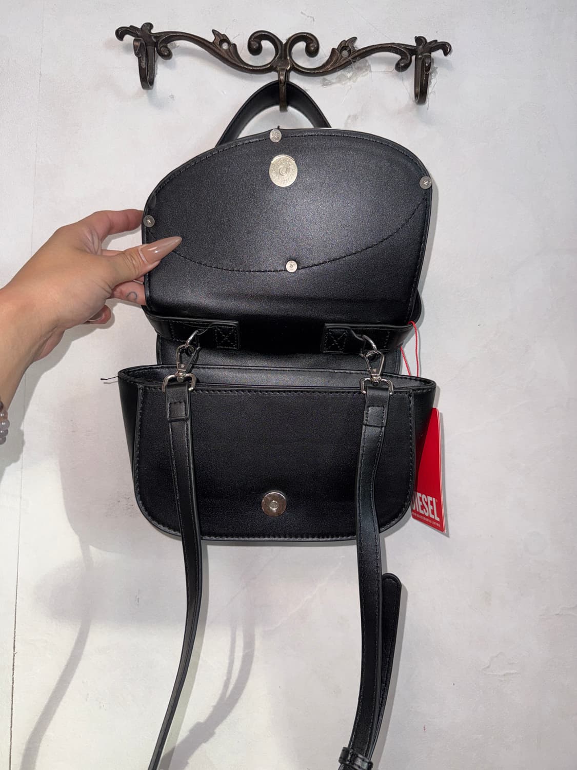 Diesel 1DR Mini Bag Plaque Black (새제품) 상품이미지6