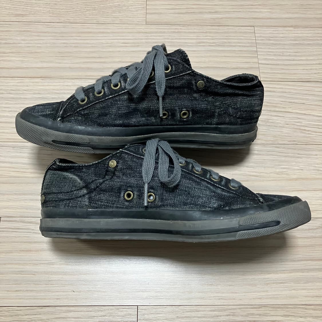 Diesel 디젤 희귀 데님 스니커즈 255 상품이미지6