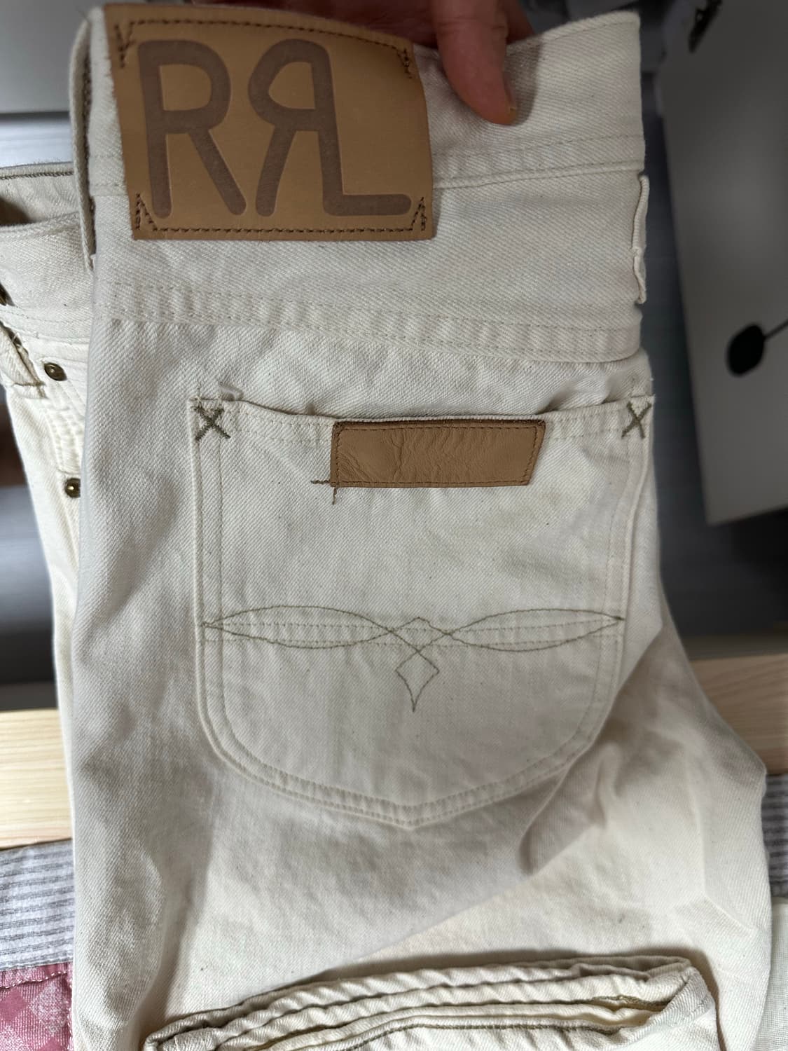 rrl 리미티드 빈파포 에크루 32x30 상품이미지4