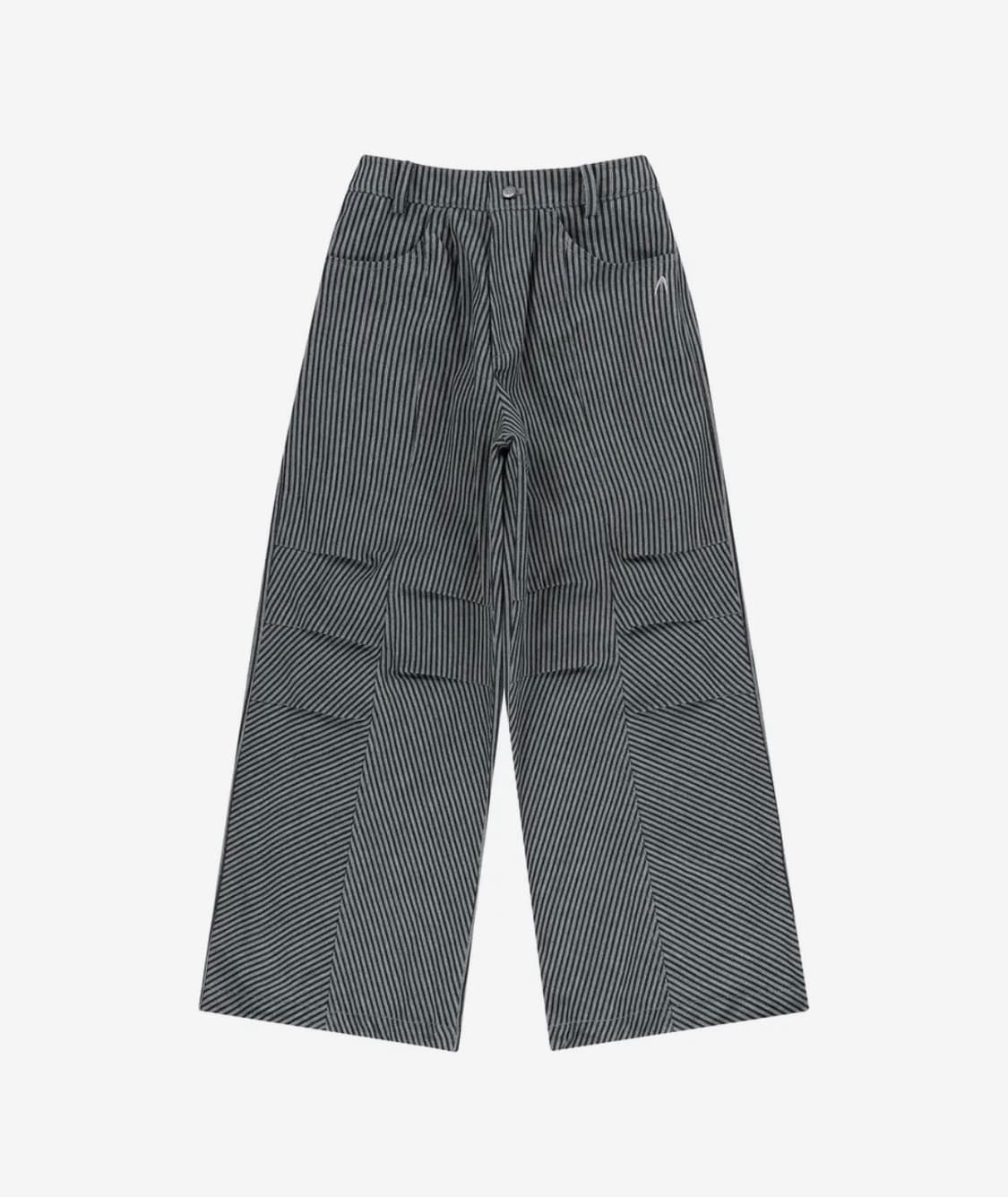 아캄 Knee Pin-tuck Stripe Denim Pants(2) 상품이미지2