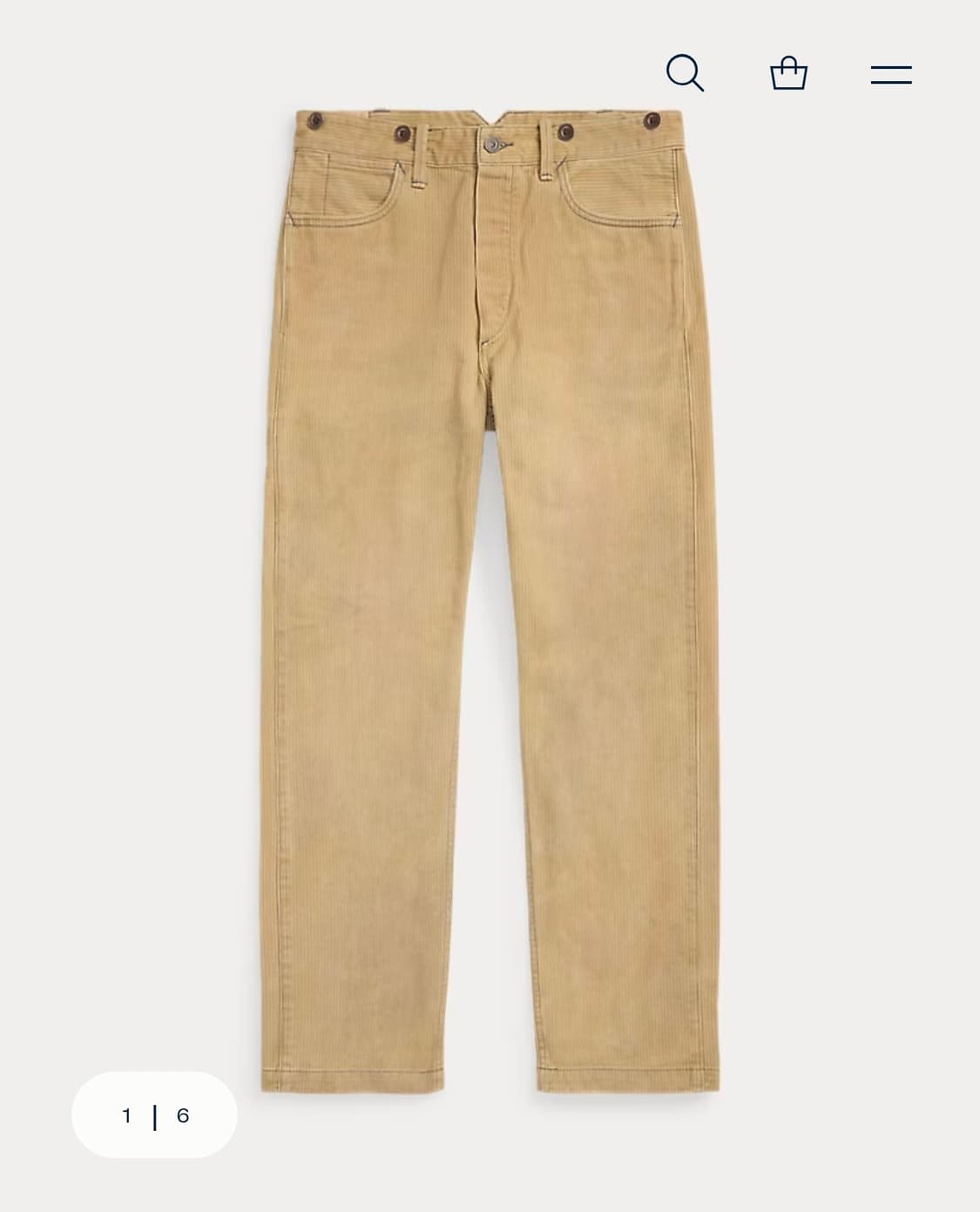 RRL 엔지니어핏 스트라이프 트윌 팬츠 상품이미지1