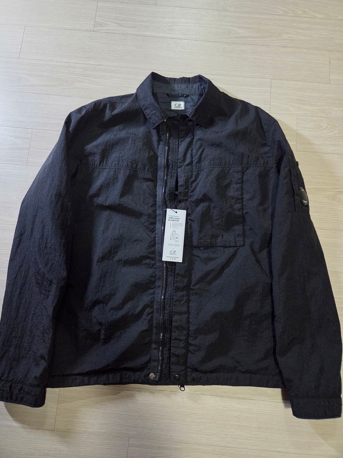 C.P컴퍼니 가먼트 다잉 렌즈 오버셔츠 (블랙) 상품이미지5