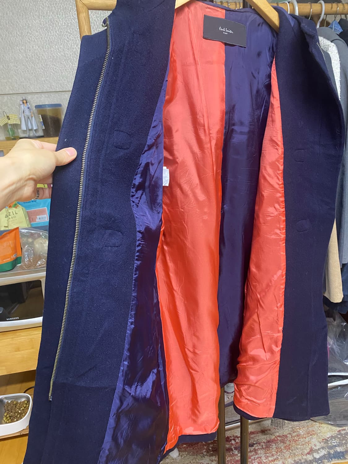 Paul Smith 네이비 떡볶이 코트 상품이미지5