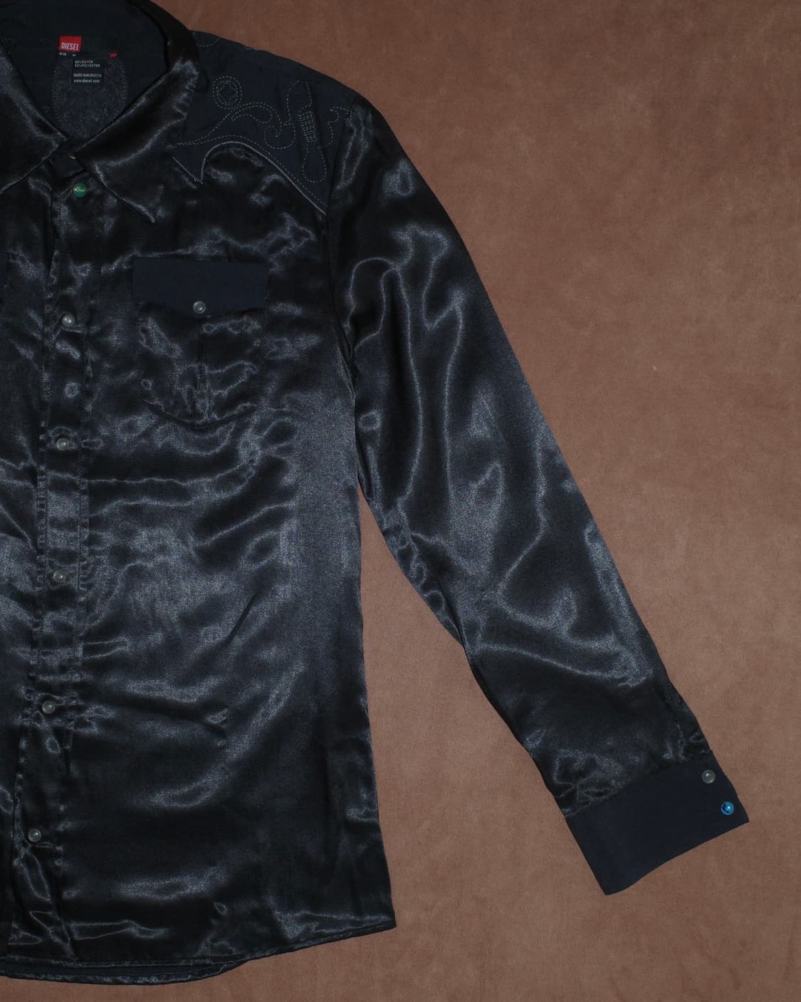 디젤 새틴 웨스턴 셔츠 상품이미지3
