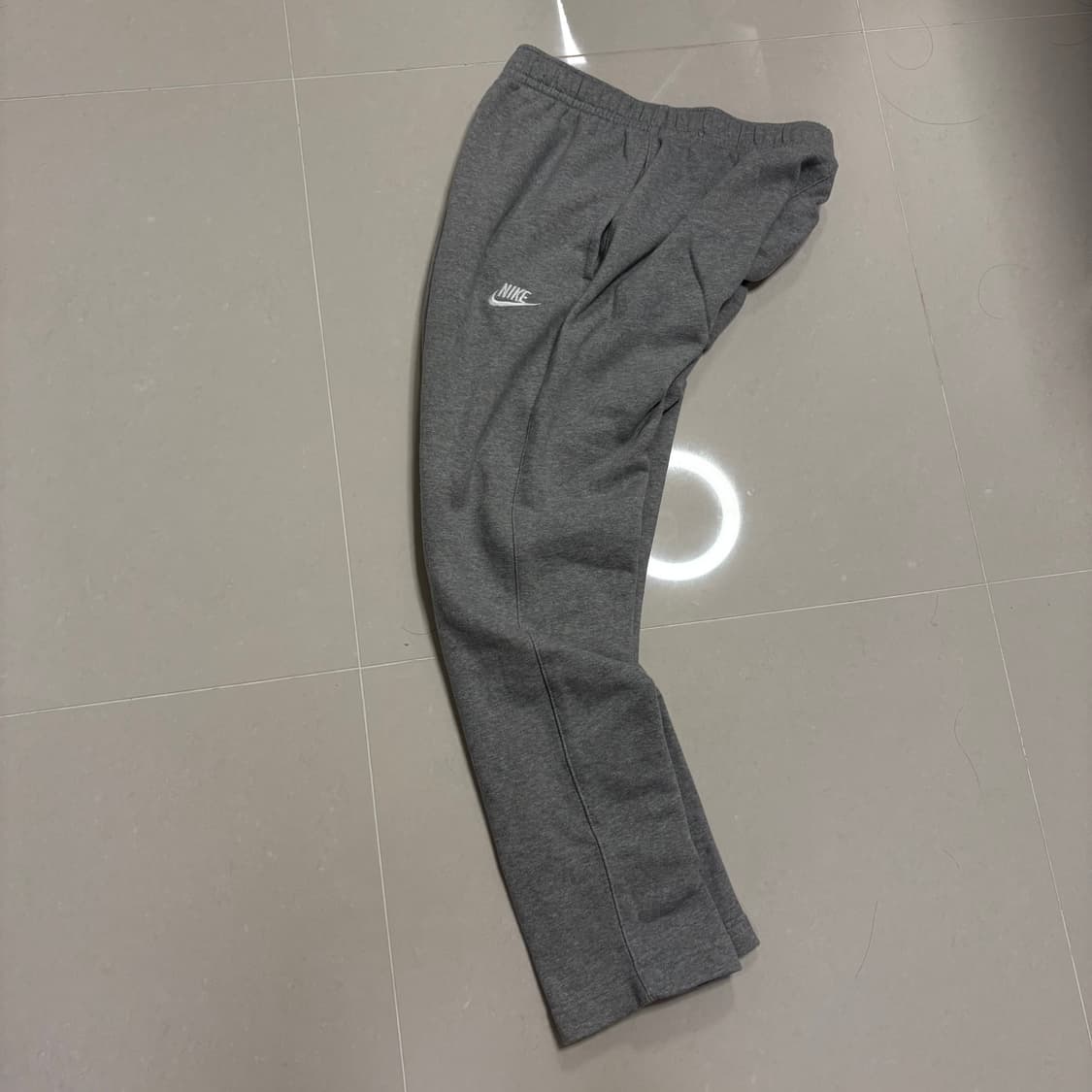 정품 나이키 퓨추라 기모 스웻팬츠 그레이 트레이닝 바지 상품이미지5