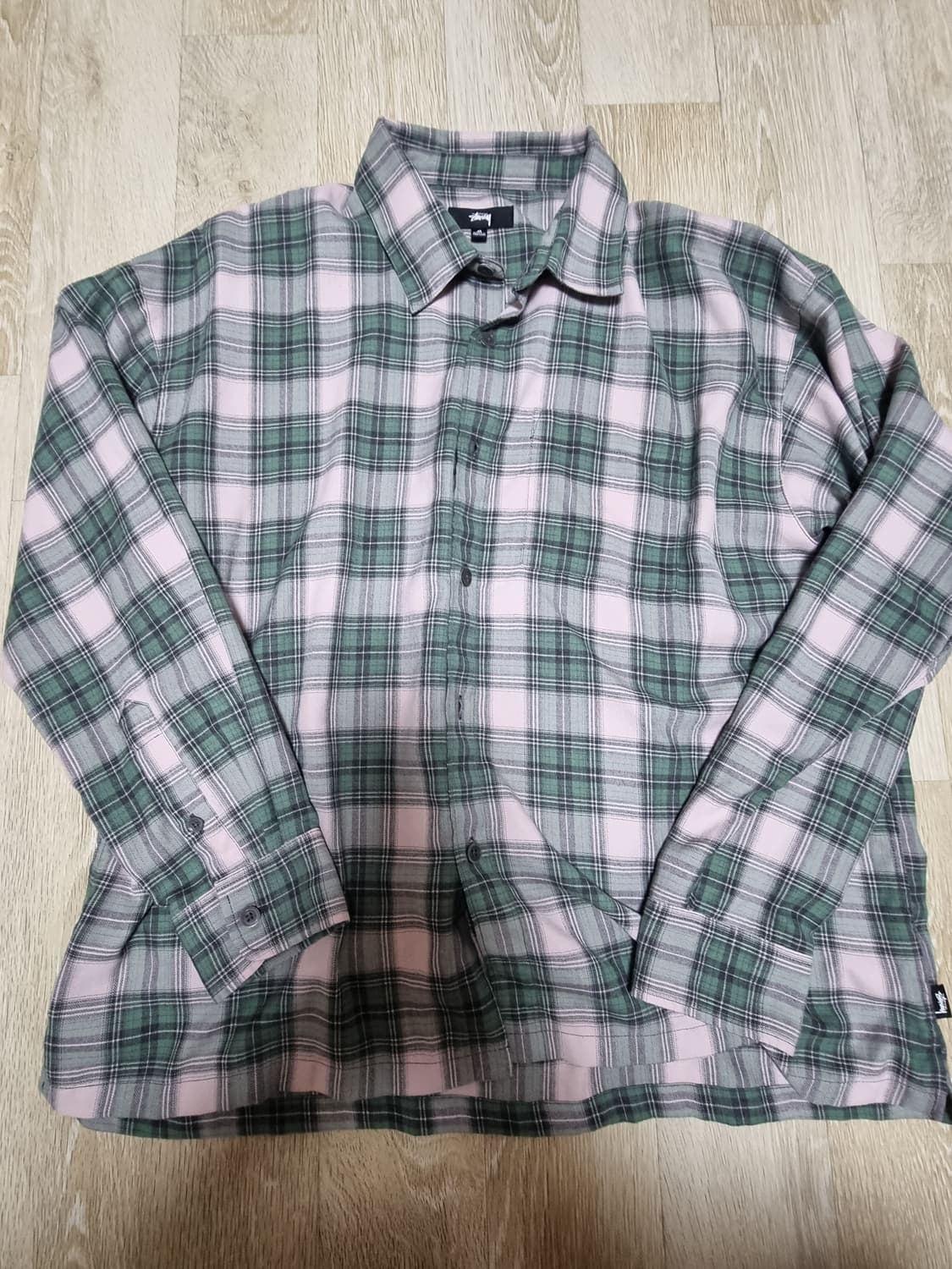 [M] 스투시 마크 플레이드 셔츠 상품이미지1