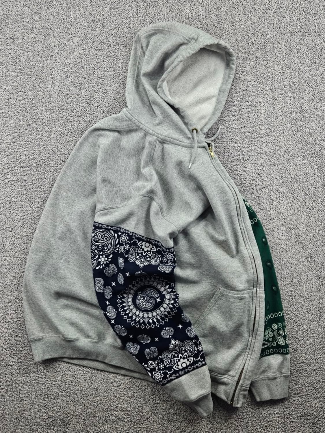 칼하트 페이즐리 반다나 커스텀 스웻 후드 집업 ( XL ) / 11487 상품이미지4