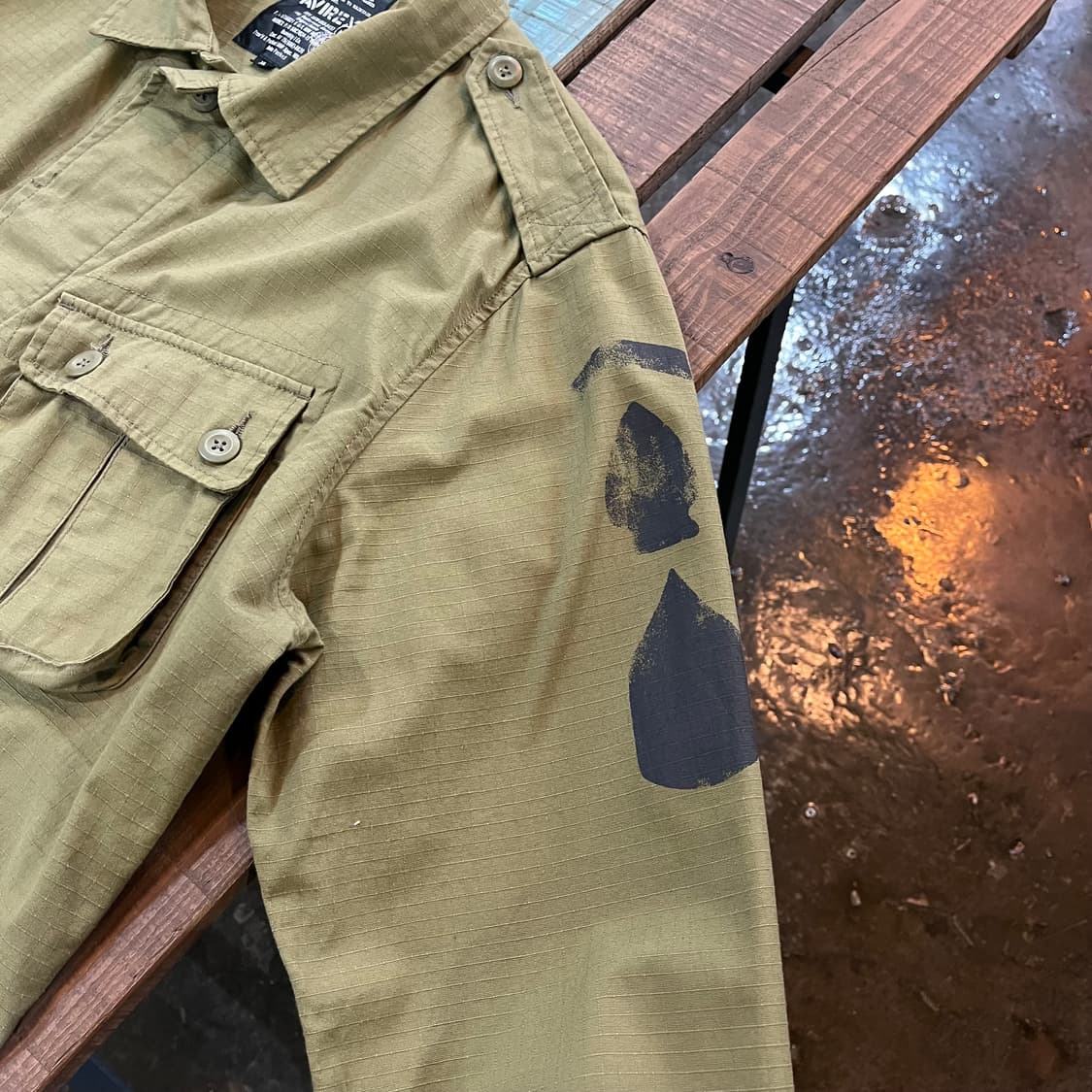 아비렉스 밀리터리 퍼티그 셔츠 자켓 상품이미지4