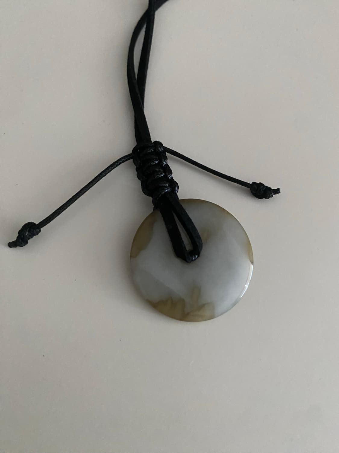 옥 마크라메 네크리스 (Jade) 상품이미지1