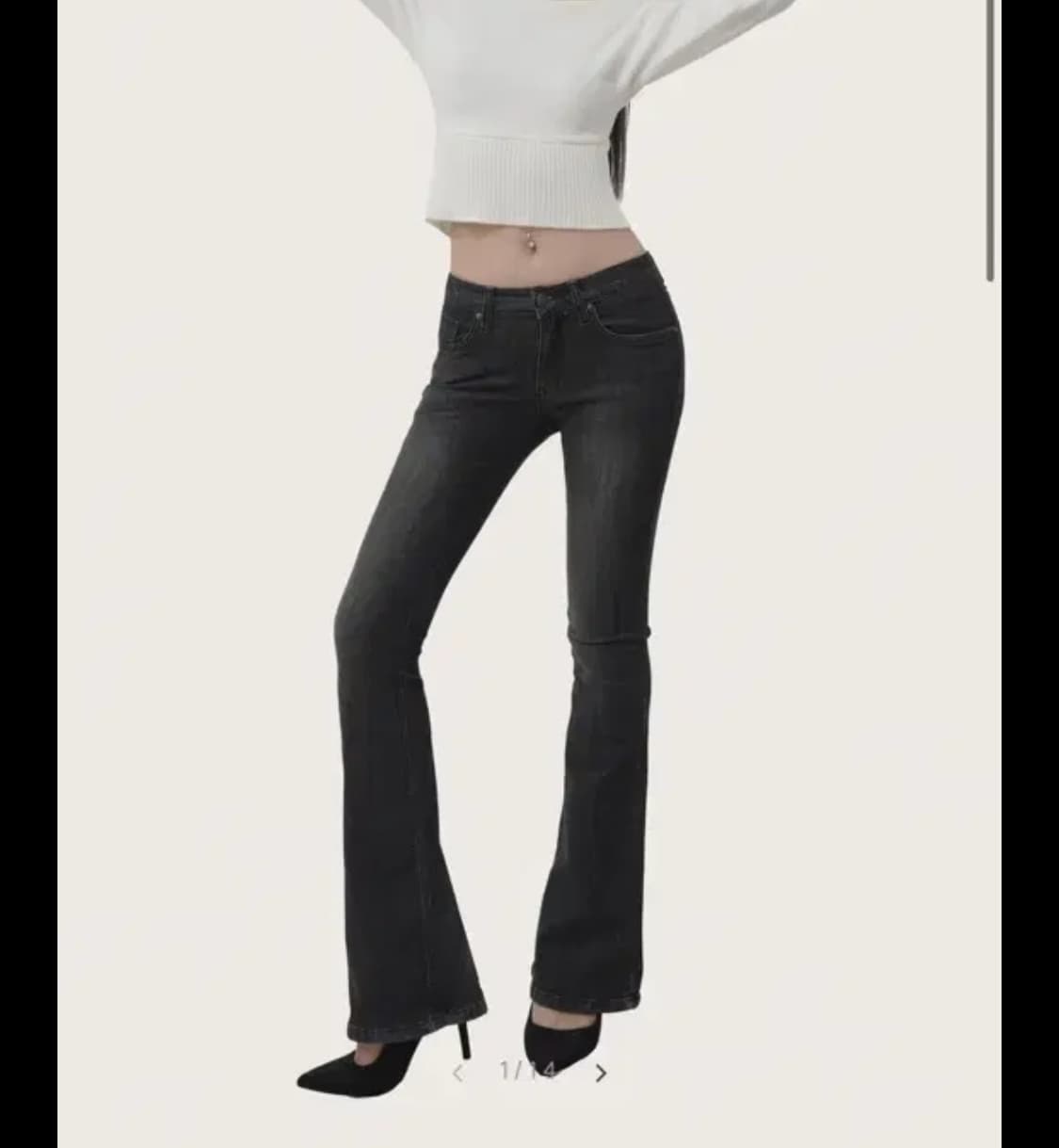 클리시어 Dark chocolate low rise jeans 다크초코진 상품이미지1