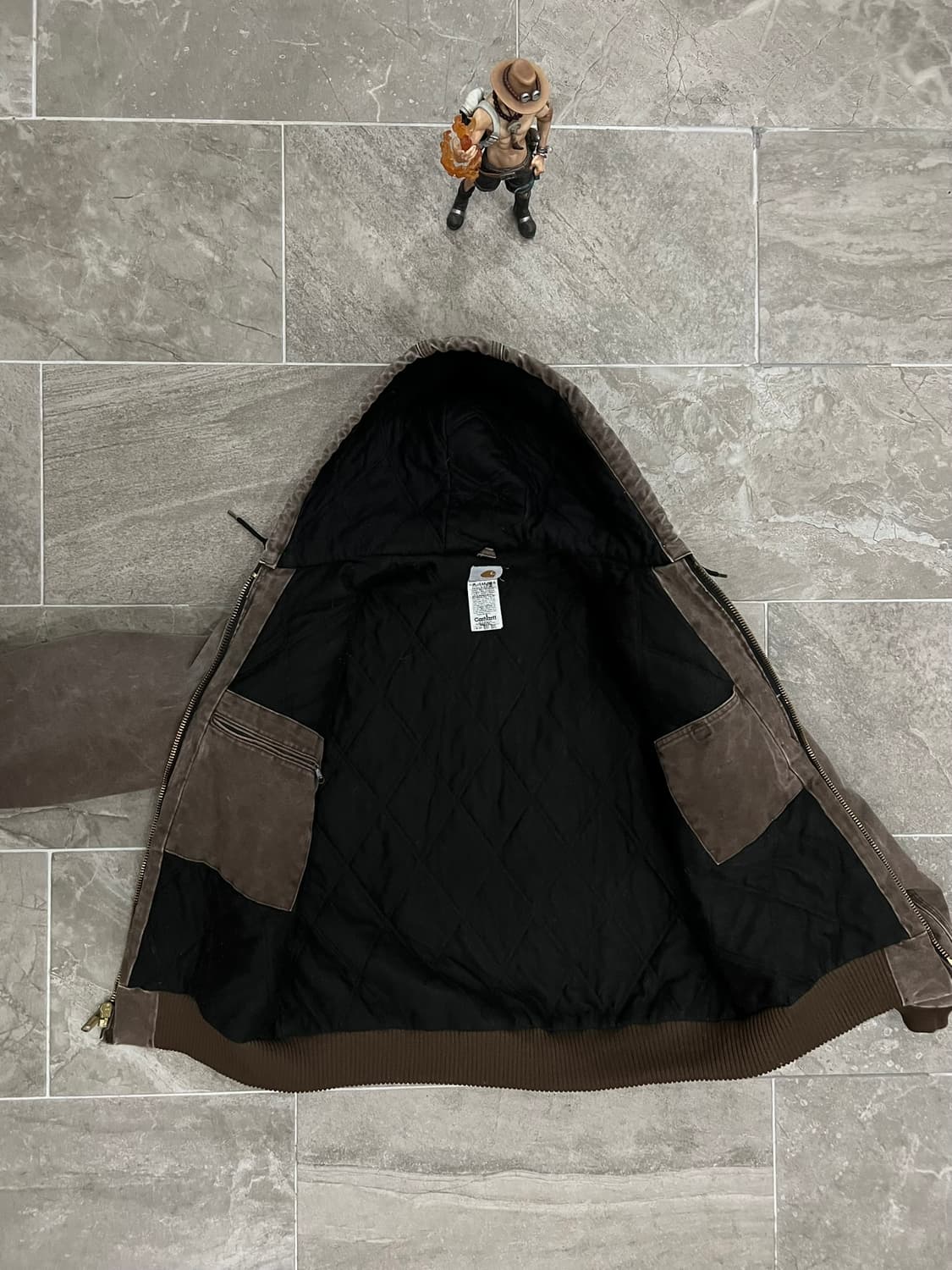 (M) 칼하트 덕 액티브 후드자켓 J130 CHT 체스트넛 상품이미지3