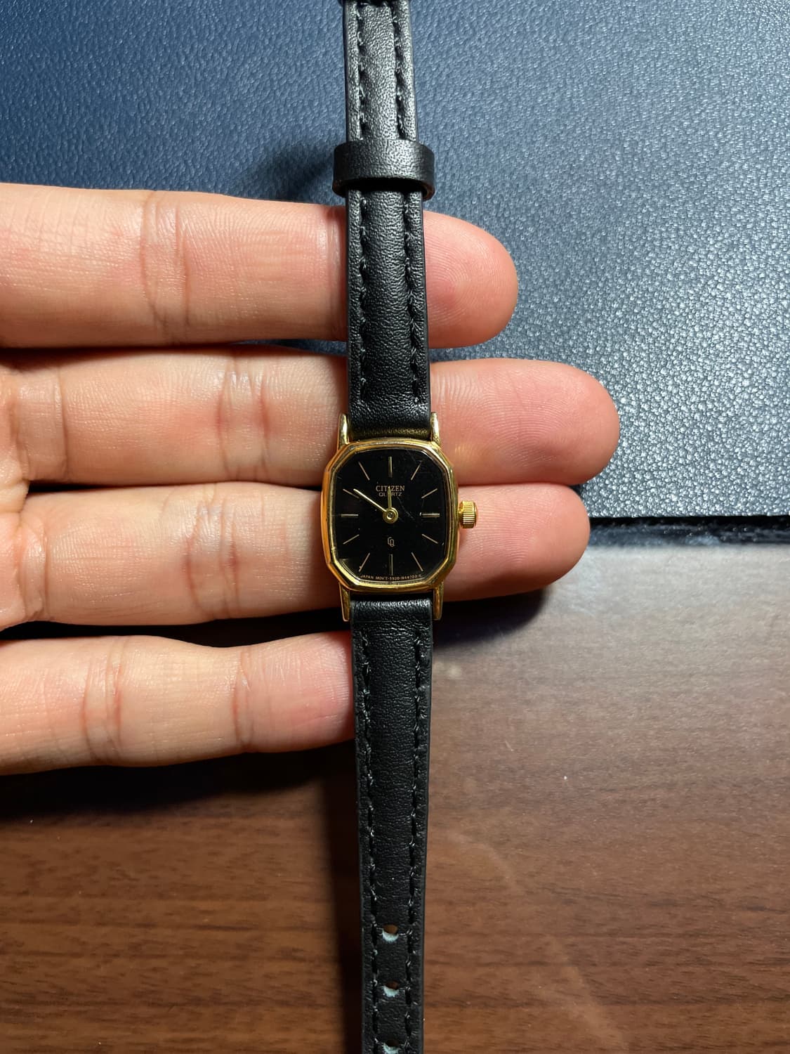 빈티지 시티즌 쿼츠 레더 시계 상품이미지7