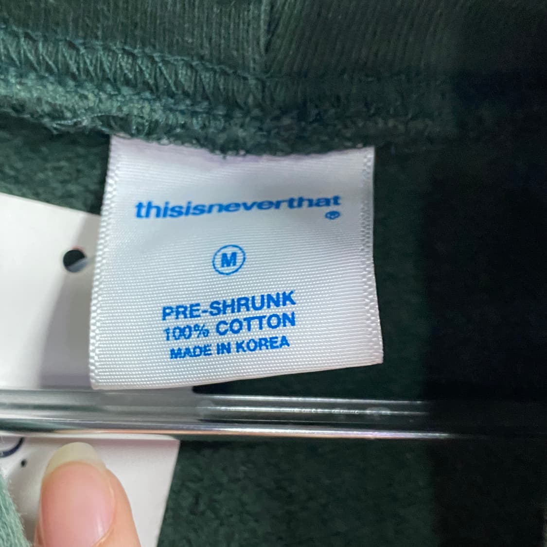 디스이즈네버댓 빅로고 카키 후드 티 B3131 상품이미지4