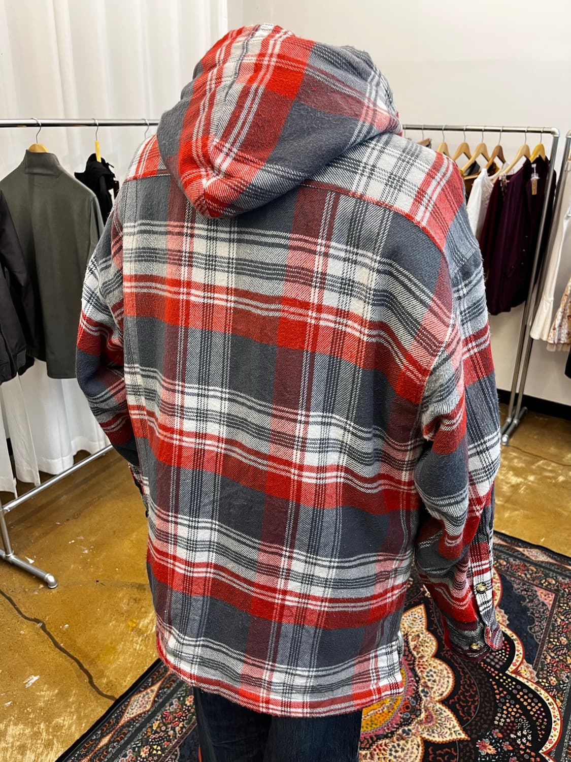 Trimmer Craft 셰르파 후드 플란넬 셔츠 상품이미지5