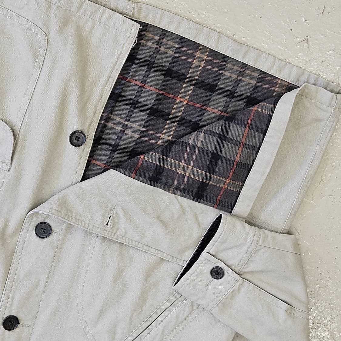 Lands' end 랜즈엔드 커버올 자켓 워크 자켓 베이지 우먼 프리 상품이미지5