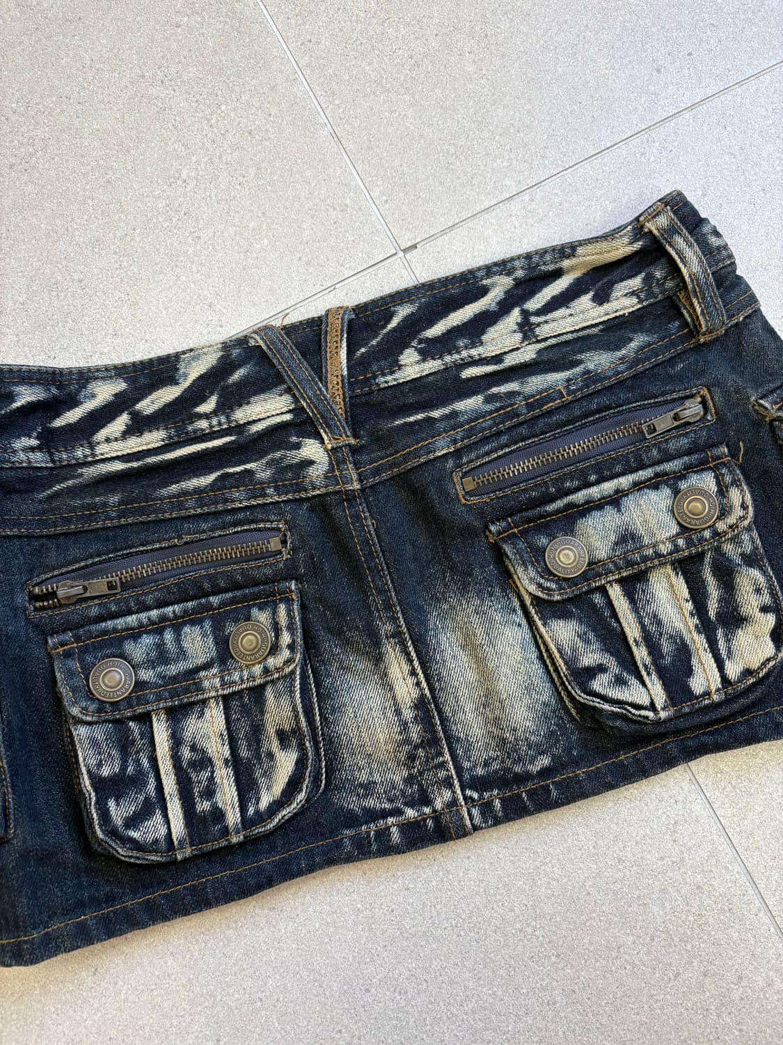 워싱 카고 스커트 상품이미지6