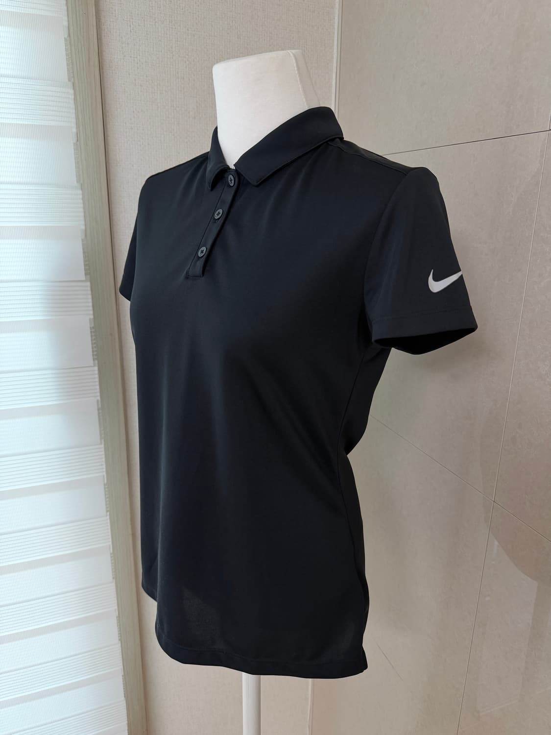 나이키 골프 드라이핏 블랙 반팔 카라티 S 상품이미지1