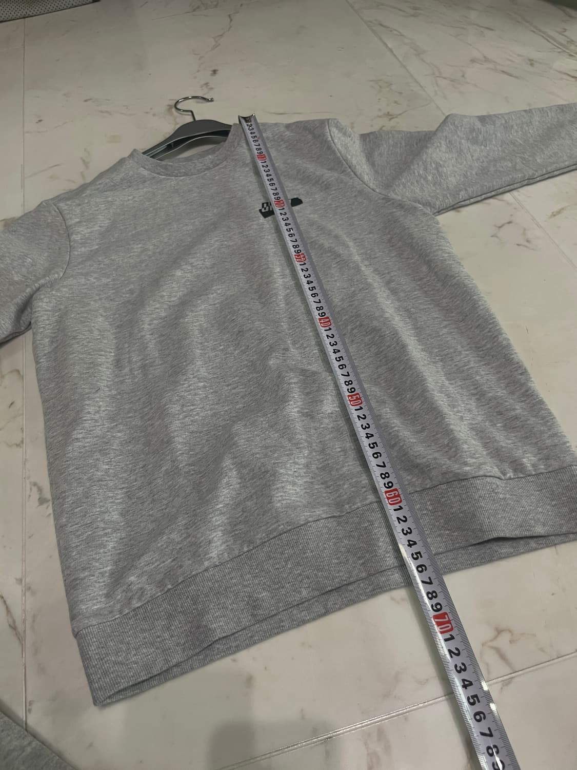 ASK 그레이 회색 맨투맨 상품이미지4