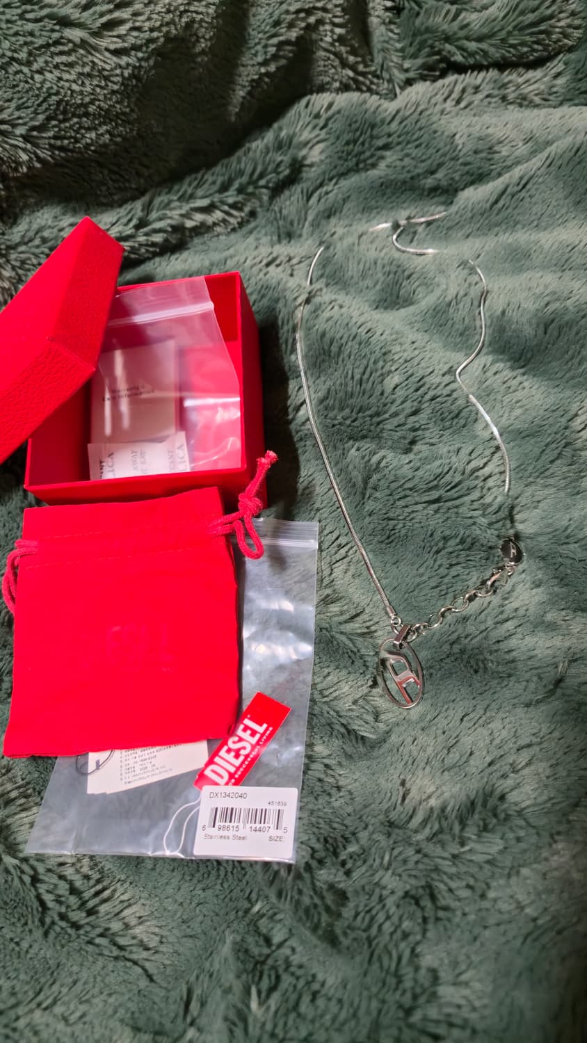디젤 DX1342 D로고 목걸이 상품이미지2