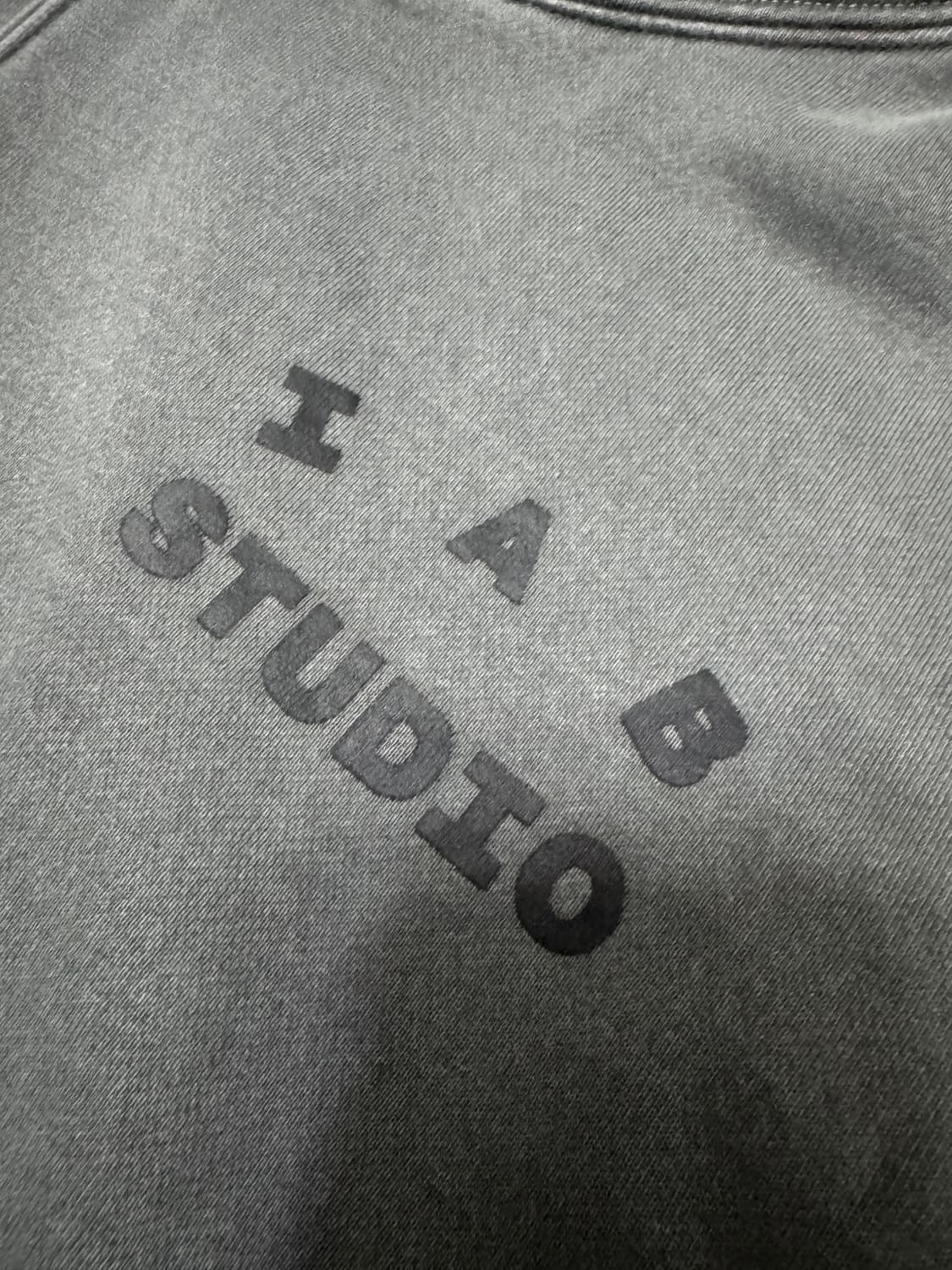 [XL] 아이앱 스튜디오 블록 피그먼트 후드 블랙 상품이미지4