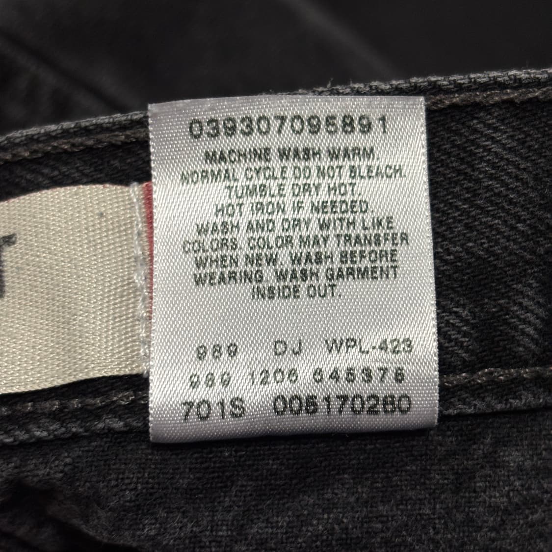 00s 리바이스 517 블랙 허리43cm 상품이미지8