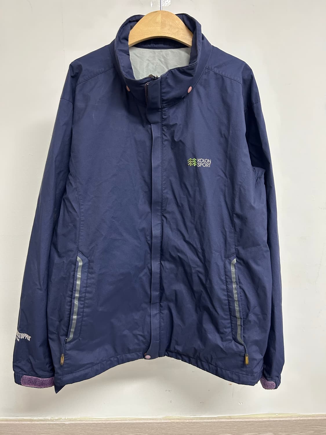 코오롱스포츠 네이비 바람막이 100 상품이미지1