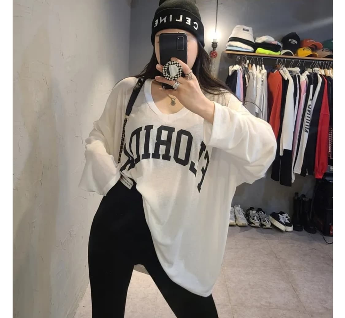 썸머 박시핏 여름 긴팔티 상품이미지4