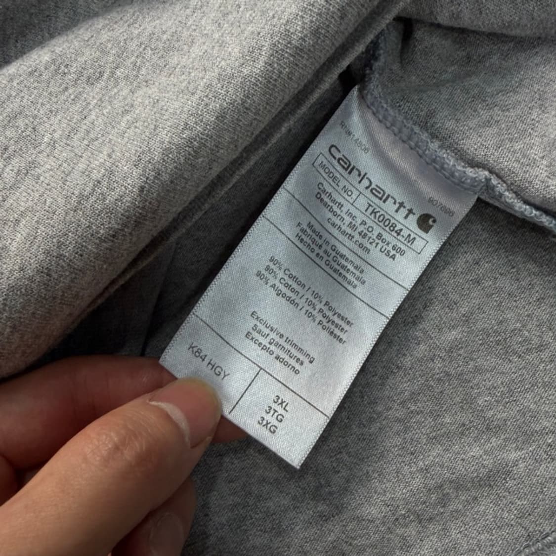 105 칼하트 헨리넥 포켓 반팔티  상품이미지4