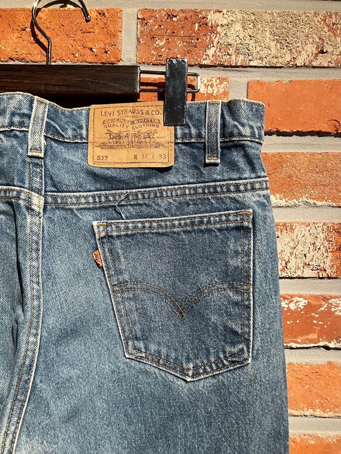 90s USA 빈티지 리바이스 517 부츠컷 데님 팬츠 상품이미지6