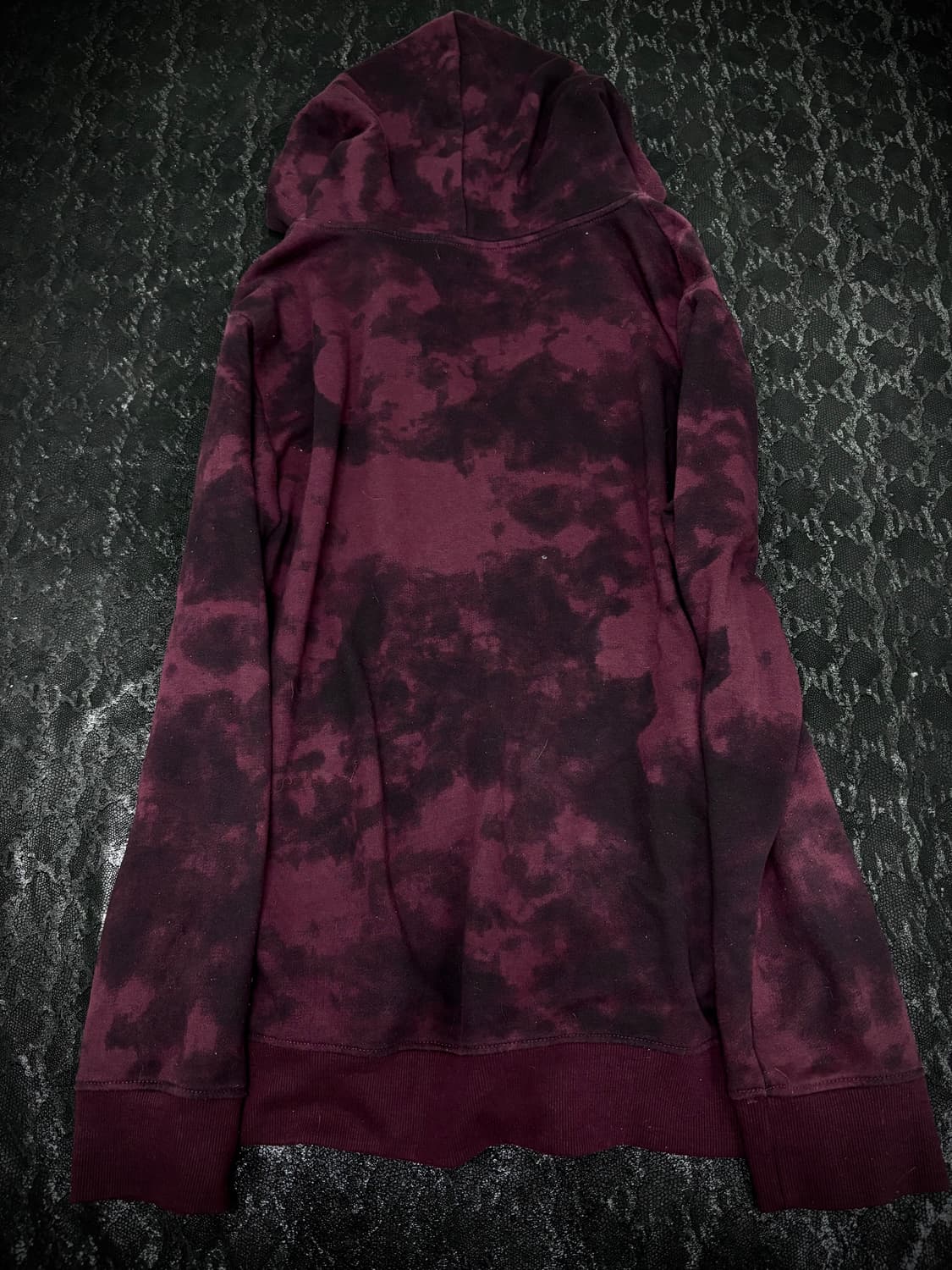 “IN THE ATTIC”00’s Burgundy Bleach Hoodi 상품이미지4