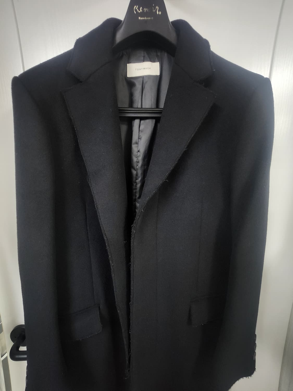 토니웩 커팅 코트 블랙 L 사이즈 팝니다 상품이미지2