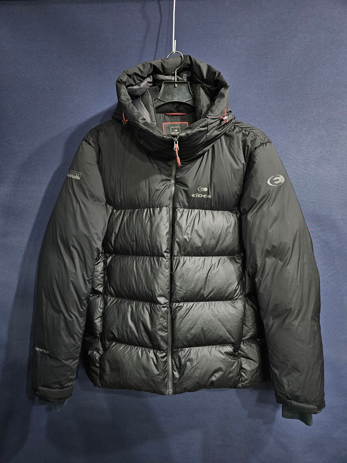 아이더 퍼텍스 블랙컬러 남성 105~110 구스다운 후드패딩  상품이미지1