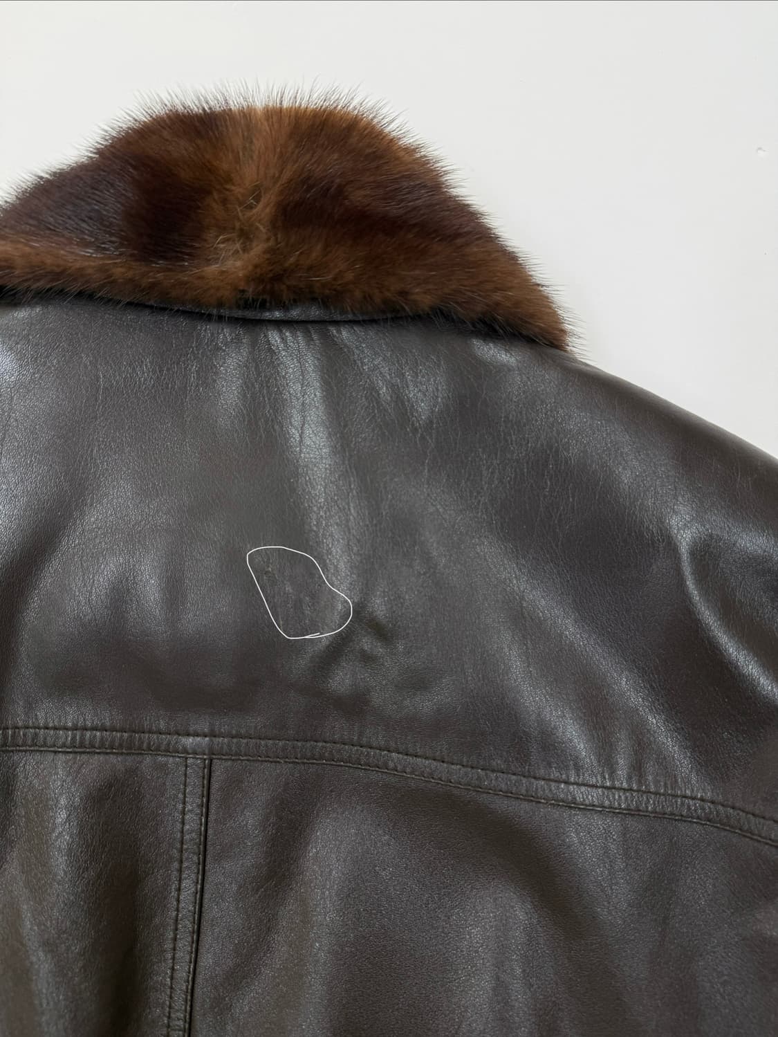 90s Ventura 양가죽 레더 봄버자켓 상품이미지9