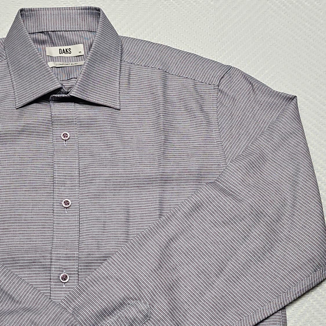 닥스(DAKS) 남성 컴포트 슬림핏 체크 셔츠 95 상품이미지2