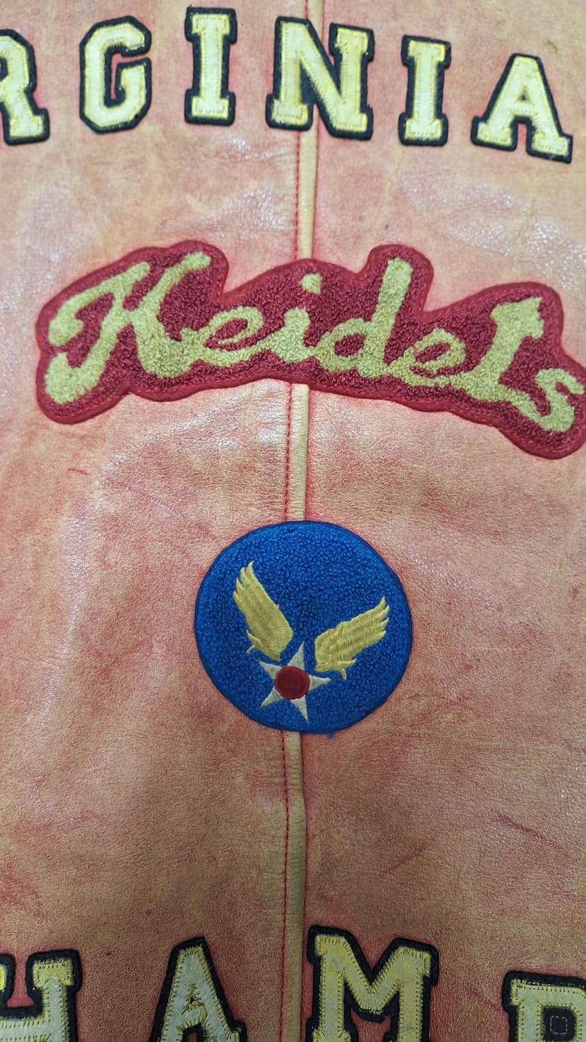 90s USA 빈티지 아비렉스 레더 바시티 자켓 상품이미지6