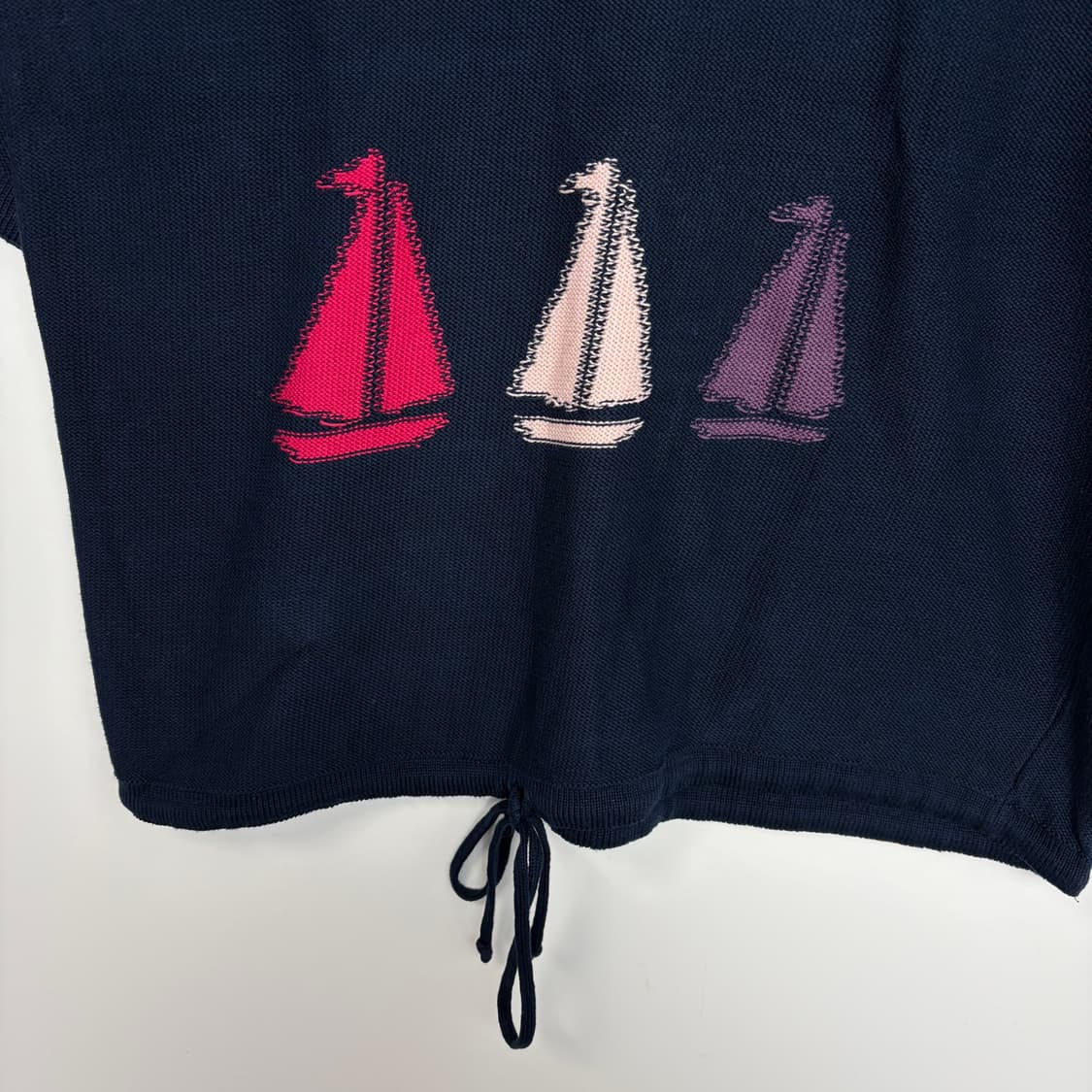 소니아리키엘 패턴 니트 반팔 티셔츠 상품이미지5