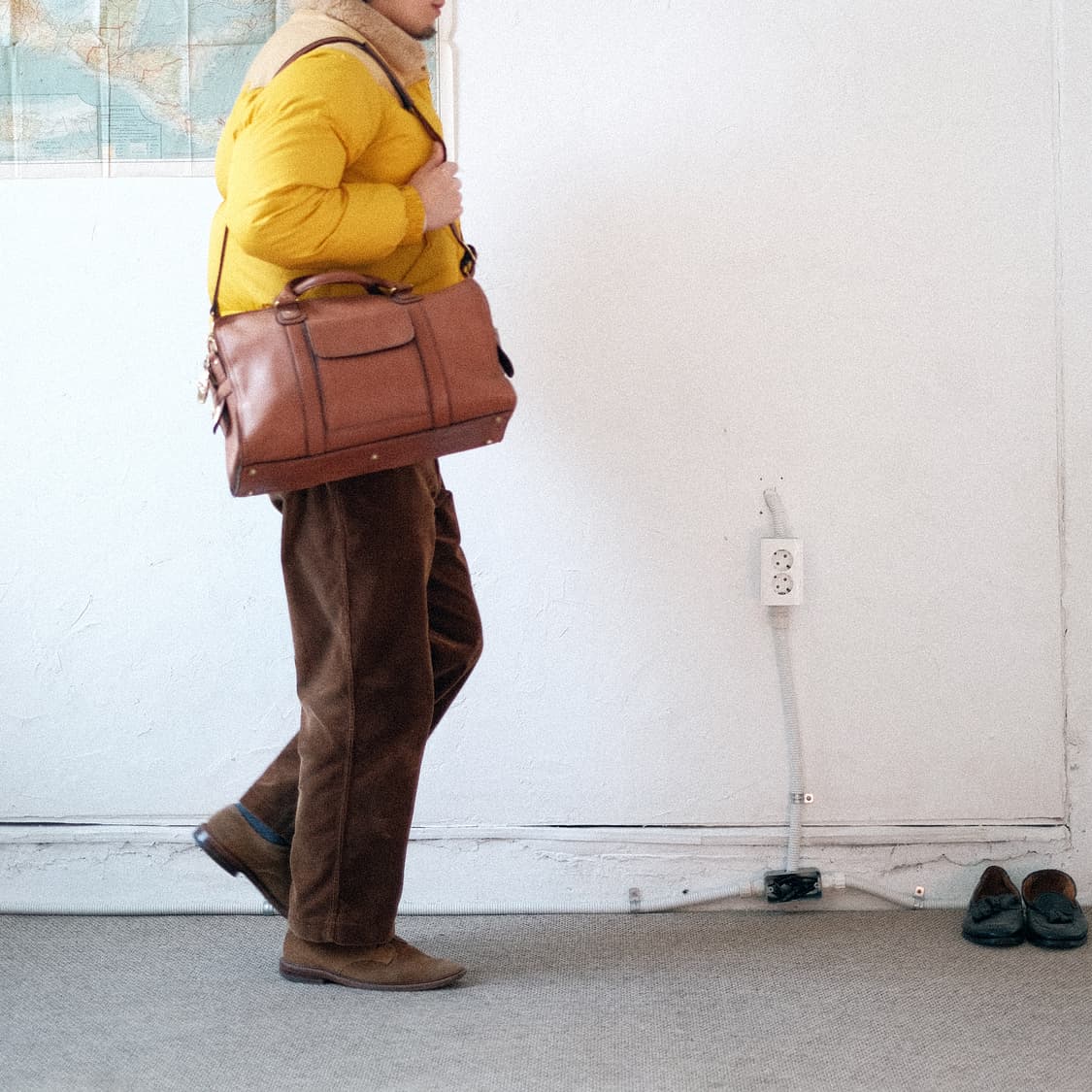 요시다 포터 바론 브라운 레더 투웨이 보스턴백 상품이미지3