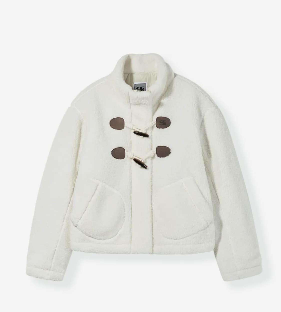 코드그라피 더플 숏 플리 점퍼 아이보리 상품이미지1