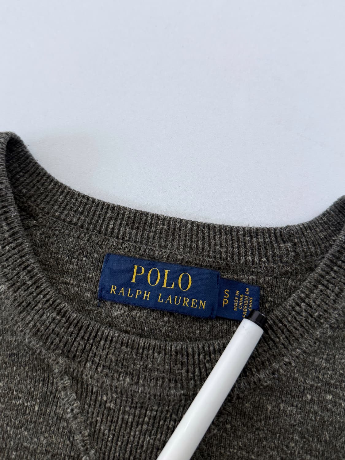 폴로 랄프로렌 신형 카키 헤더 니티드 스웻 셔츠 상품이미지4